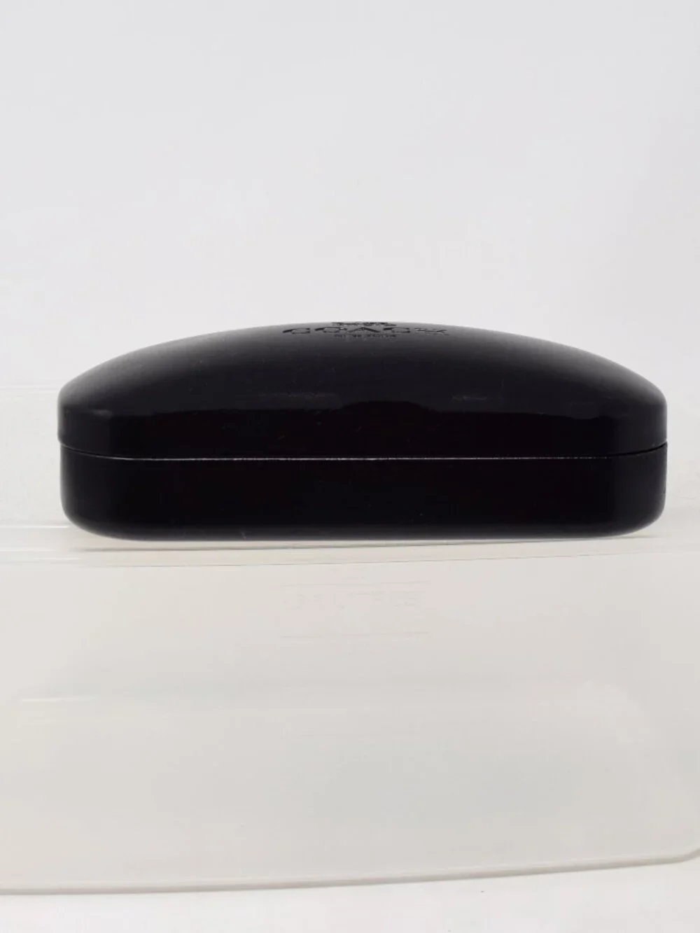 Coach Eyeglass Case Hard Shell Black Logo Travel Timeless Designer Protective
